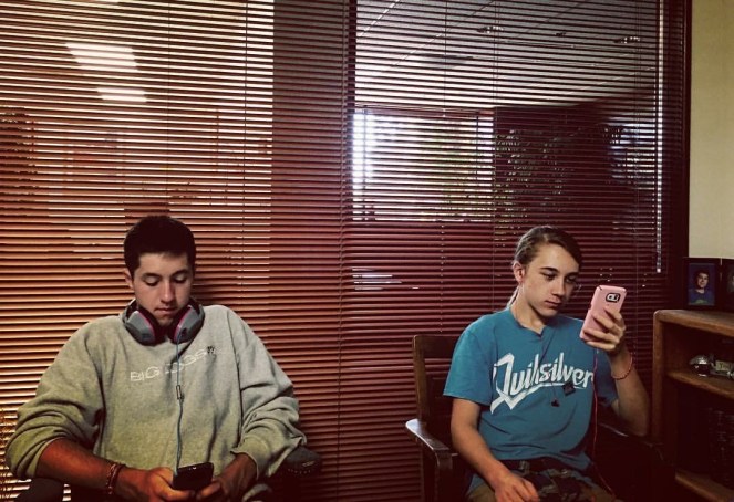 Shane and Max my office